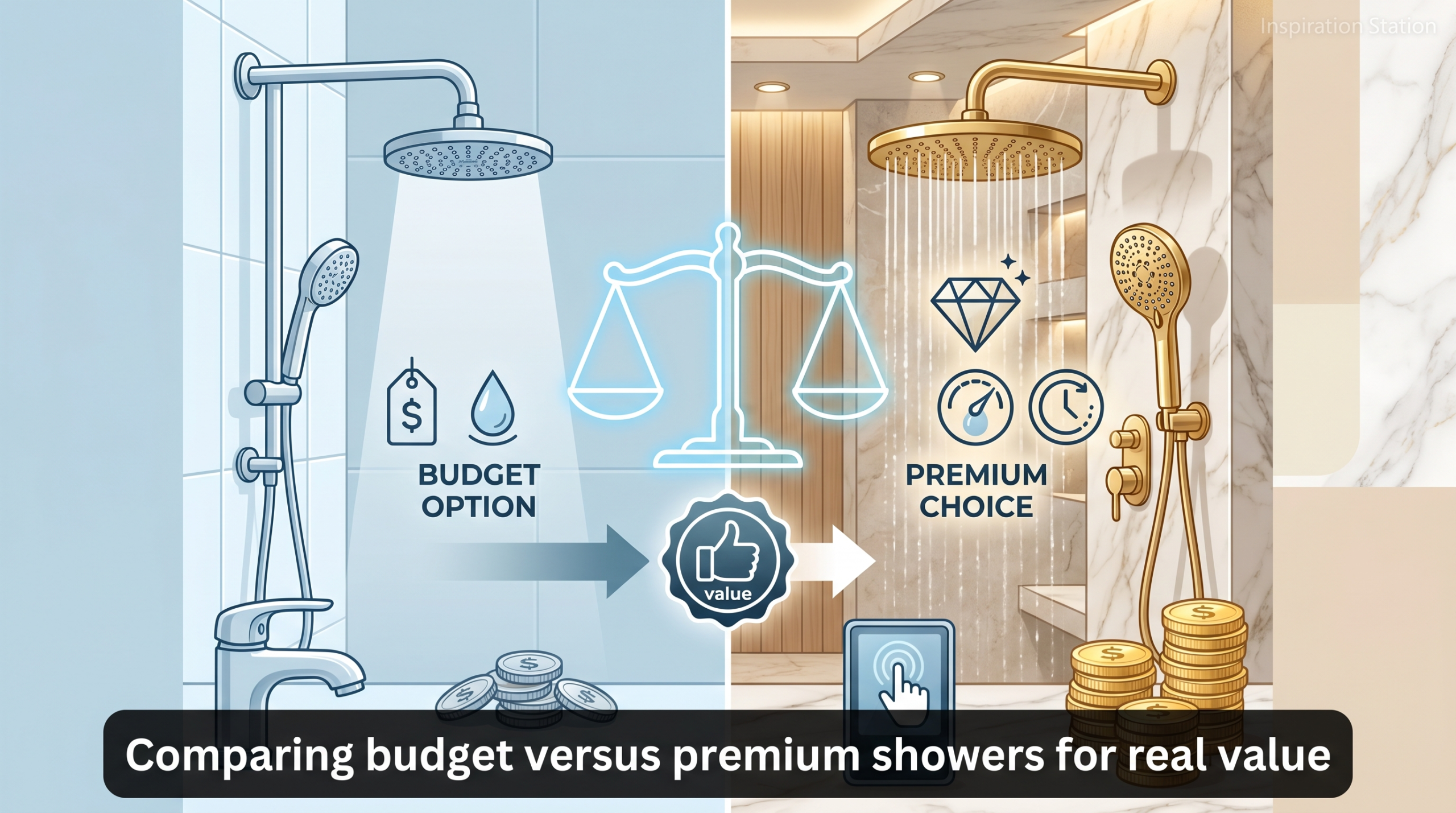 Comparing budget versus premium showers for real value