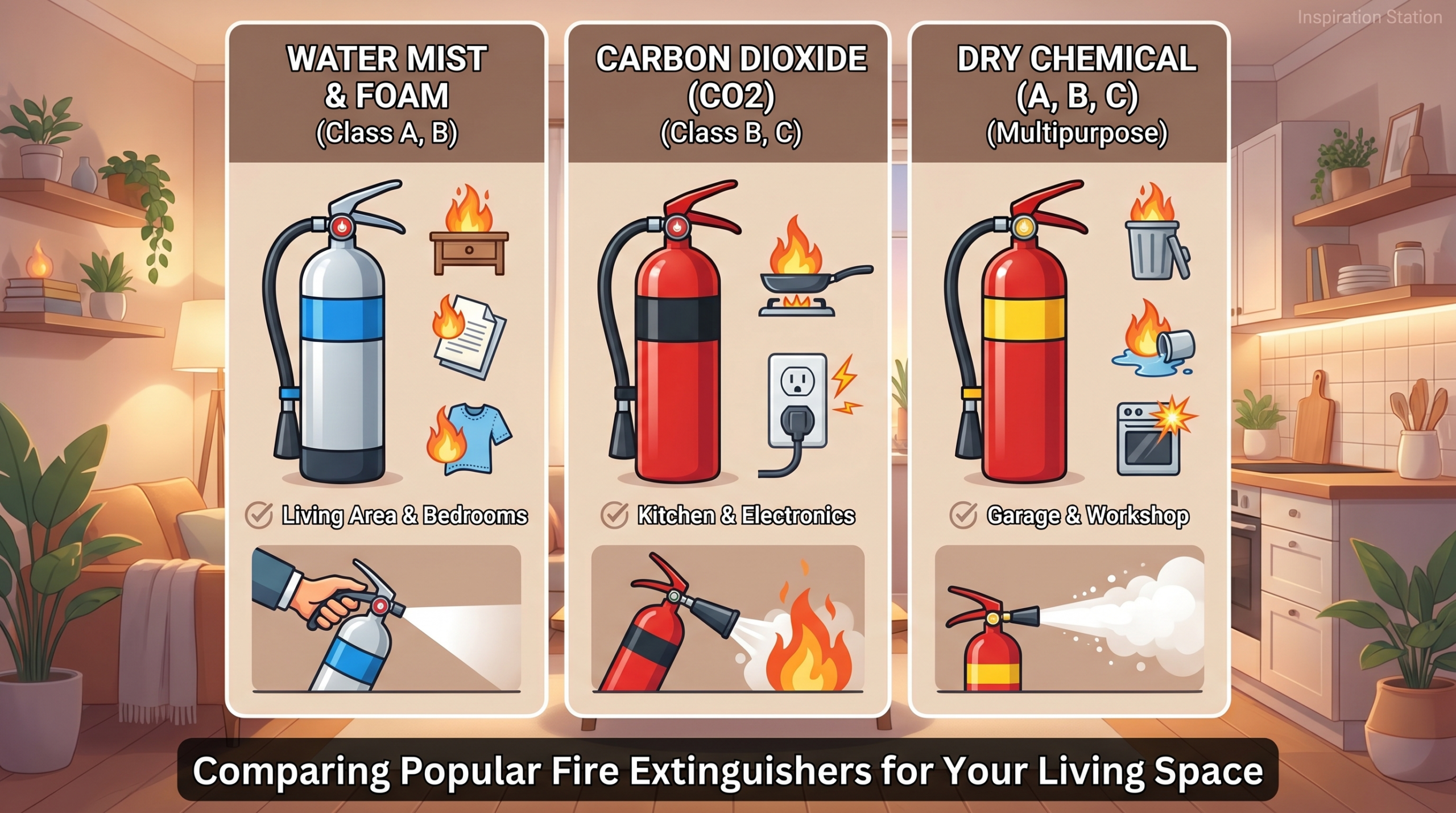 Comparing Popular Fire Extinguishers for Your Living Space